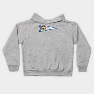 West Virginia Flag Pennant Kids Hoodie